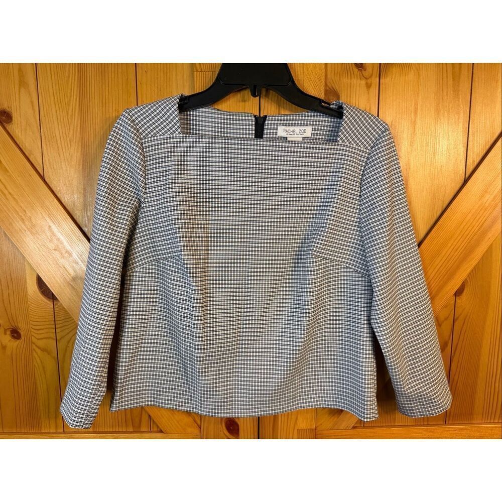 RACHEL ZOE Women’s Square Neckline Blouse, 3/4 Sleeve Size Small nwot (6428)